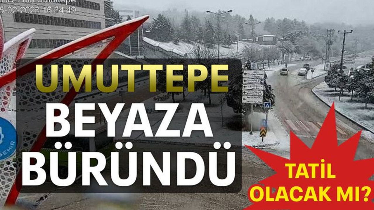 Umuttepe beyaza büründü
